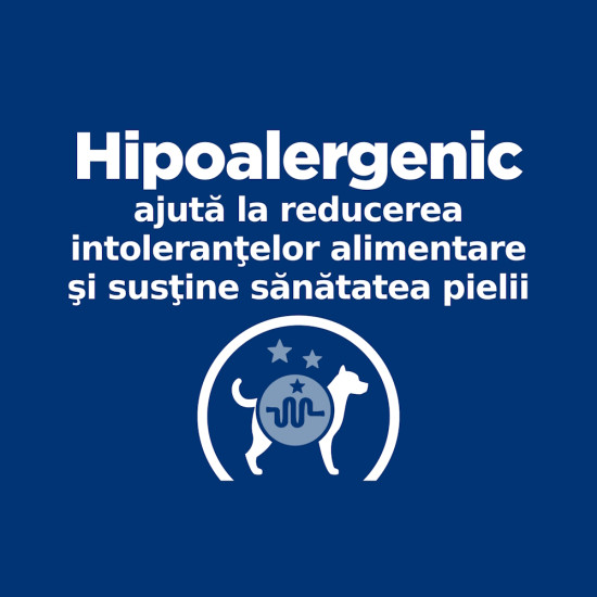 Hill’s Prescription Diet Canine d/d Duck & Rice – Hrană Uscată Hipoalergenică pentru Câini, 4 kg